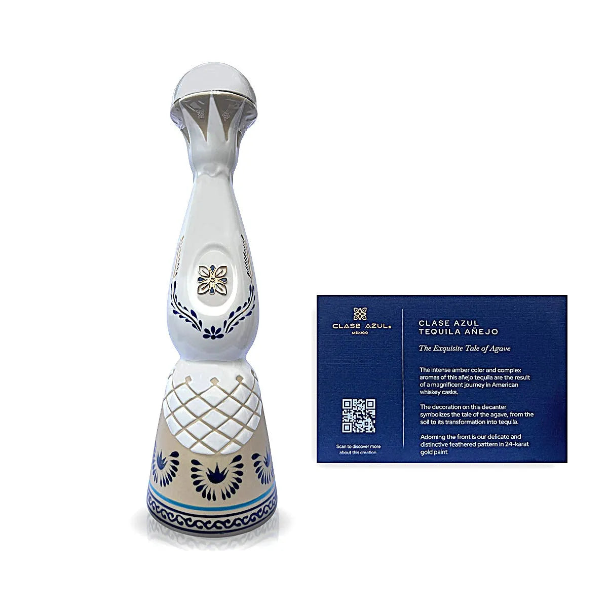 Authenticity display card that comes with each bottle of Clase Azul Anejo.