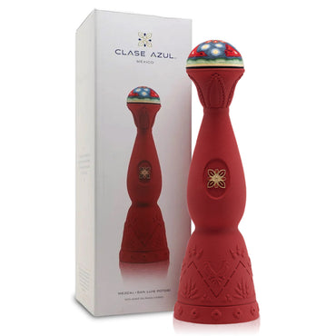 Product photo displaying a bottle of Clase Azul San Luis Mezcal with the display box