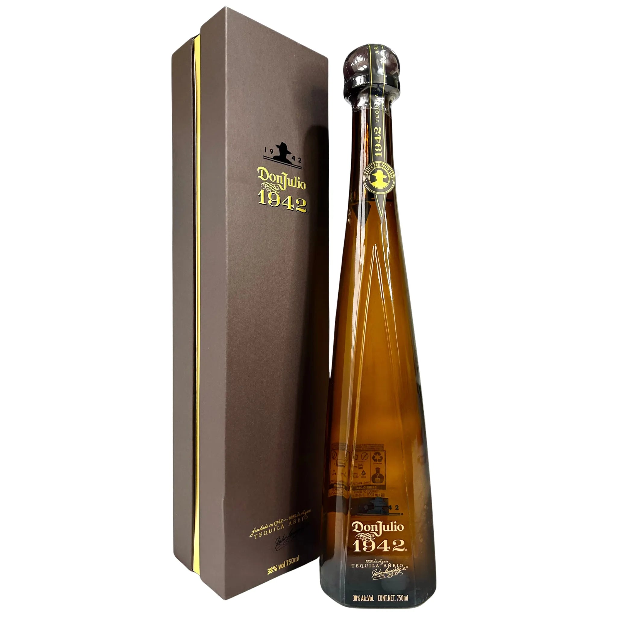 Don Julio 1942 tequila bottle with presentation box