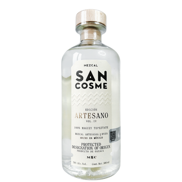 San Cosme Mezcal Artesano Tepeztate bottle isolated on white