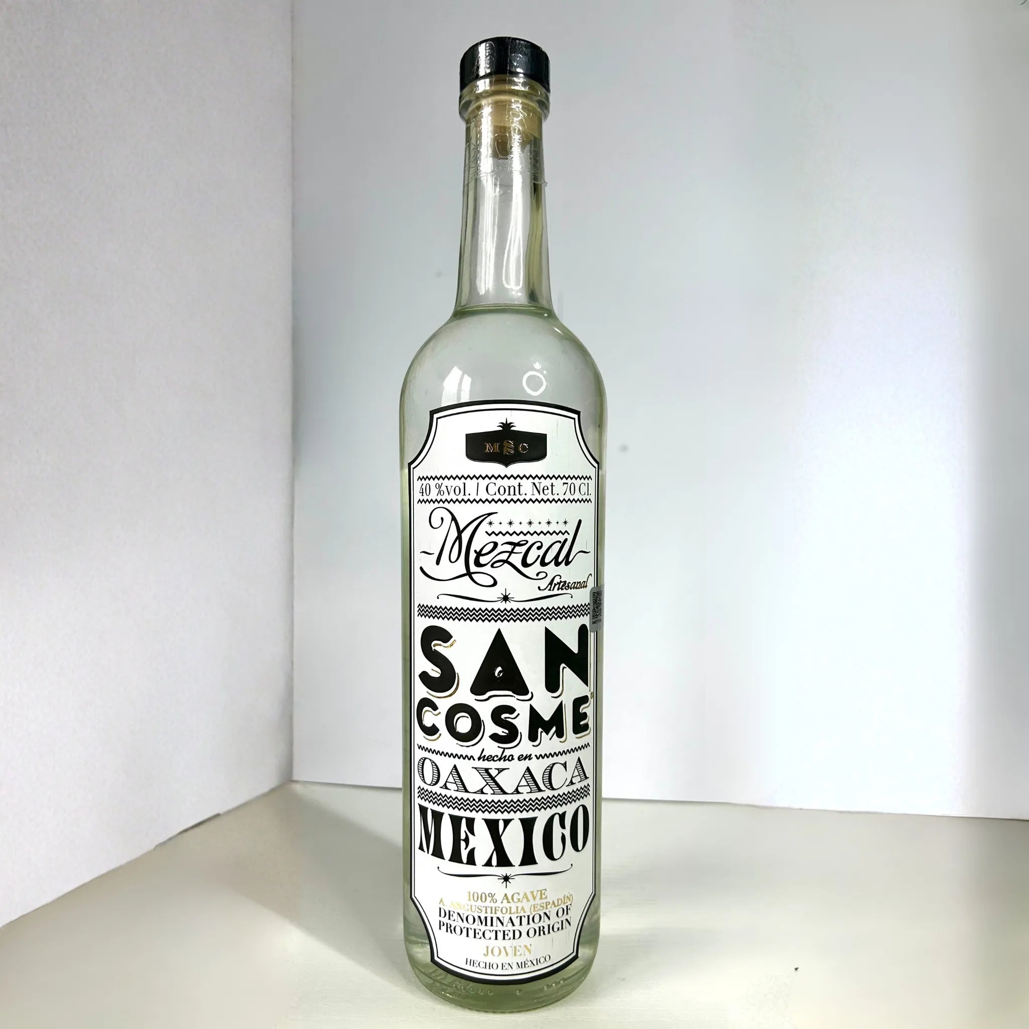 San Cosme Mezcal Joven Oaxaca Mexico bottle